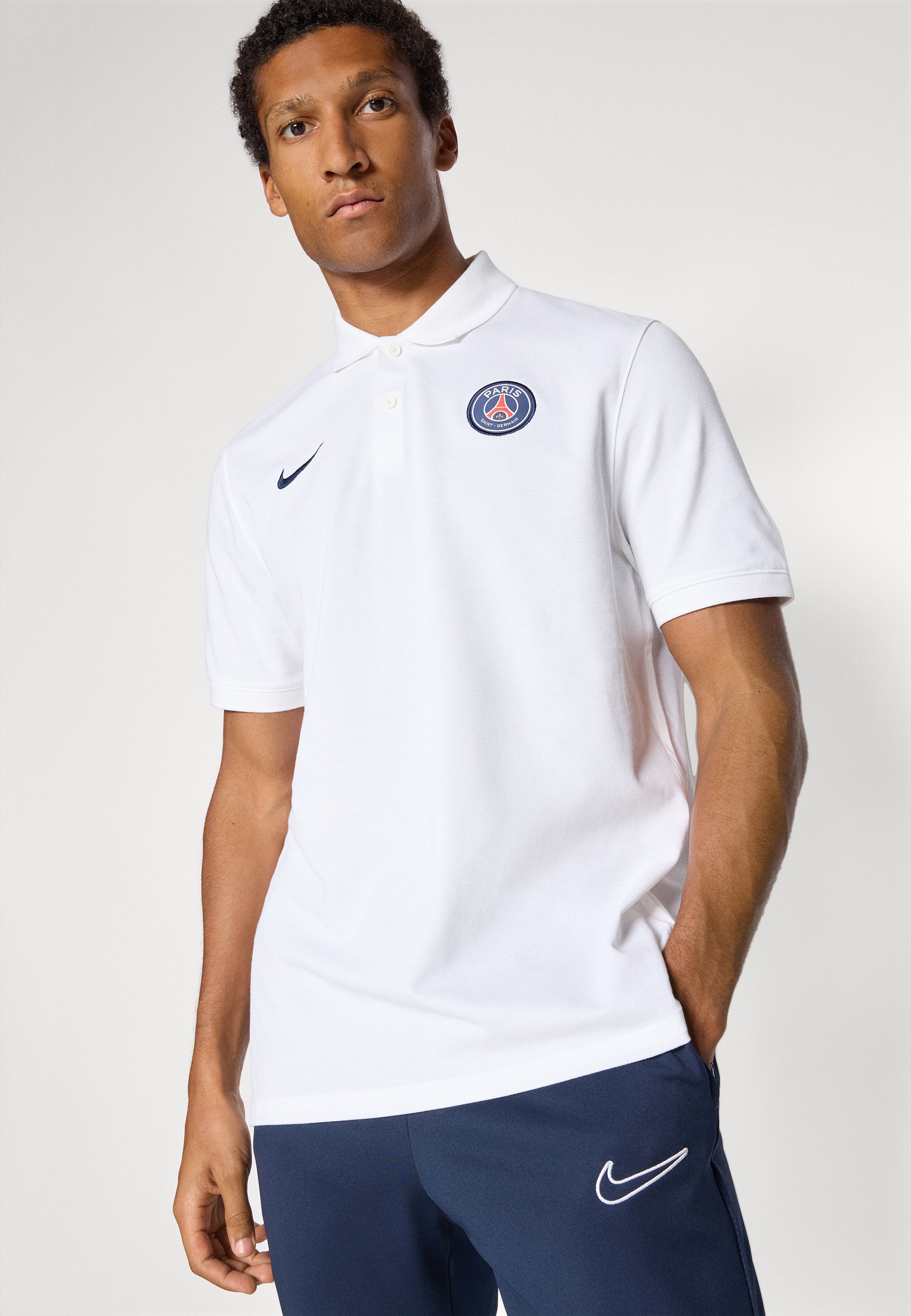 PARIS SAINT-GERMAIN POLO - Klubové oblečení - white/midnight navy