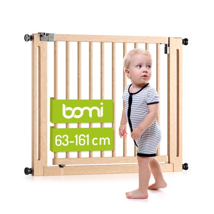 Traphekje voor baby's 135–143 cm – Natuurlijk beukenhout – Geen boren nodig – Dubbele opening – Miko – BOMI