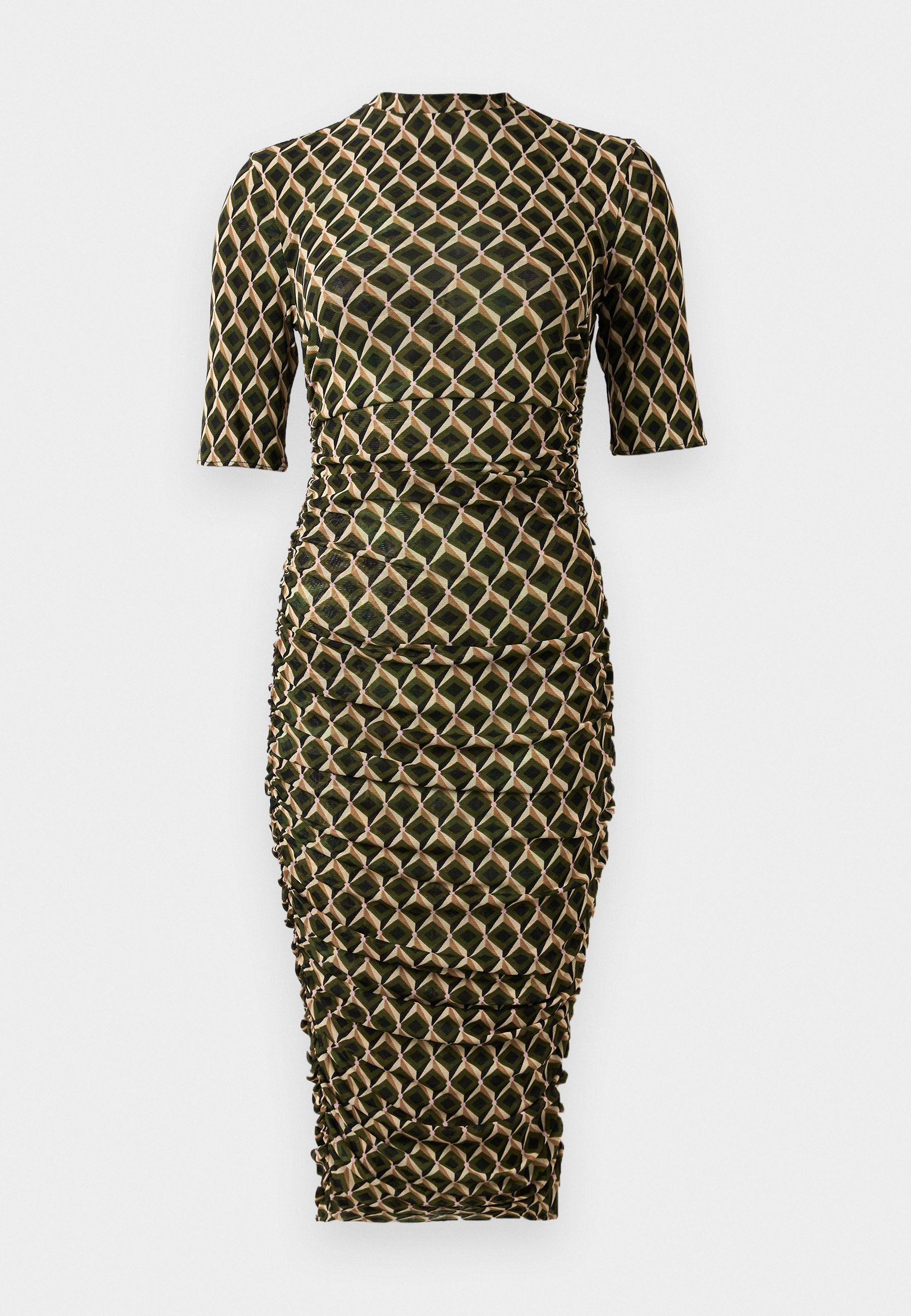 Diane von Furstenberg LENA JURK - Jersey jurk - olijfgroen
