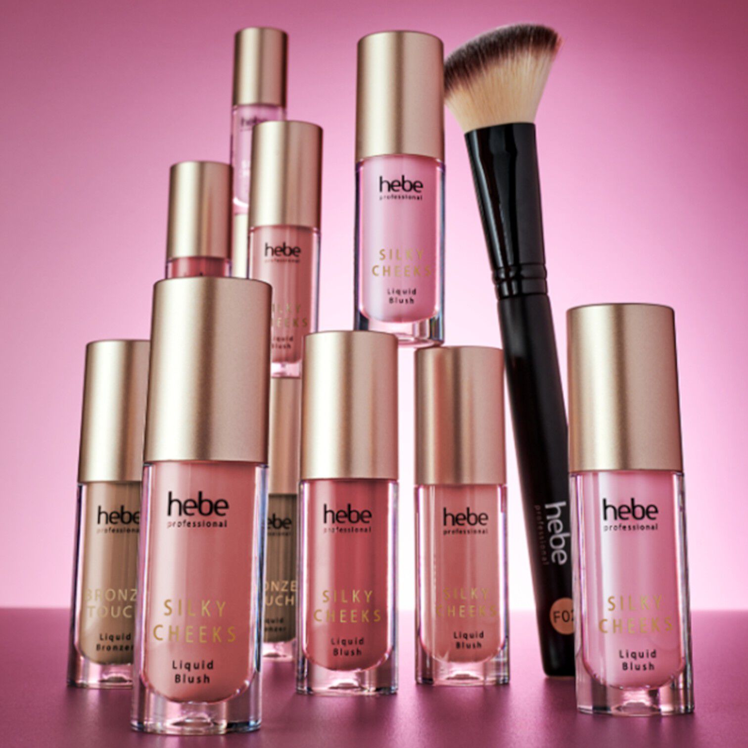 Hebe Professional Silky Cheeks Υγρό Ρουζ