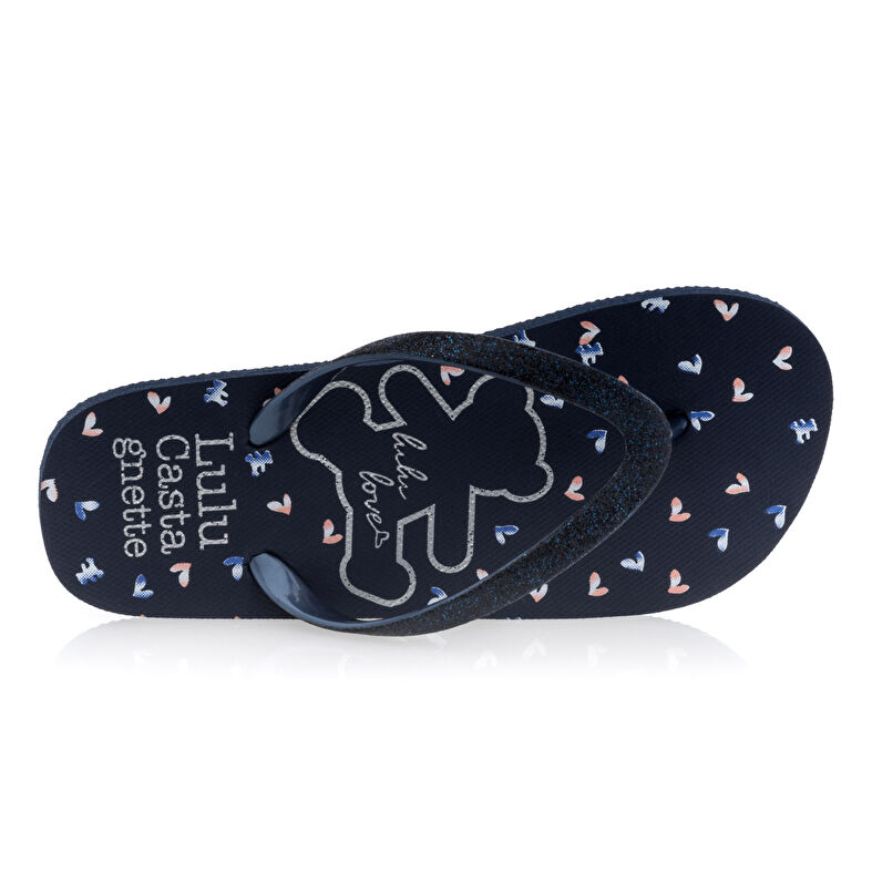 Blå flip-flops/thongsandaler til jenter