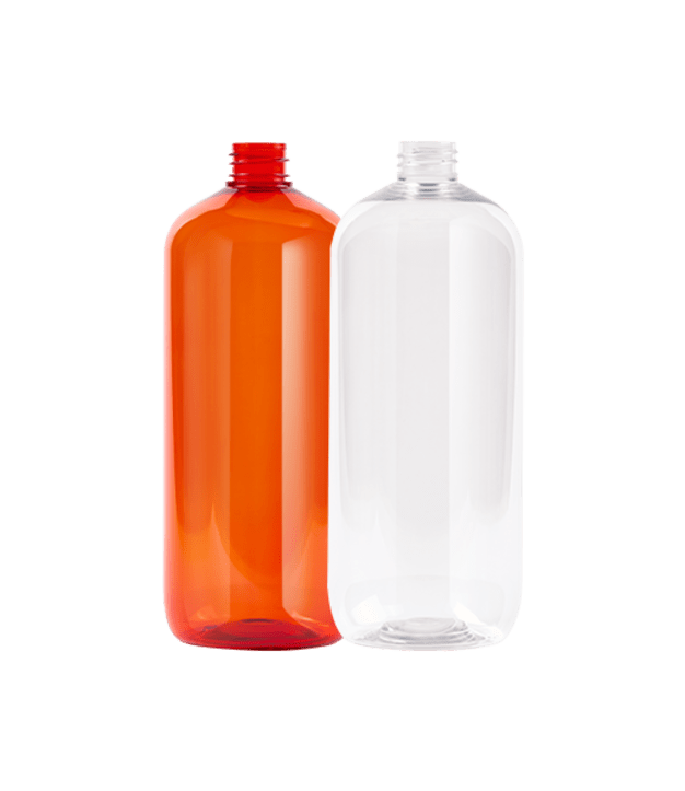 Flacon sans bouchage RPET 1L 28/410 Transparent
