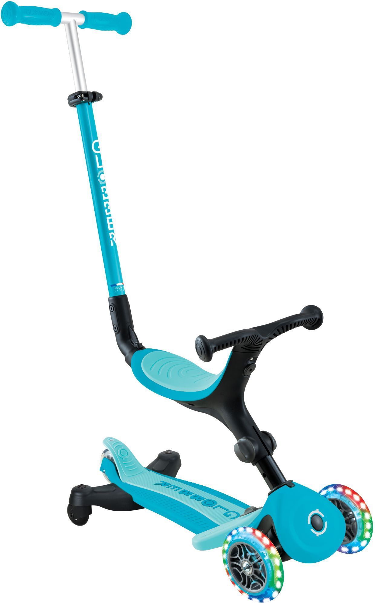 Evolving scooter - GLOBBER - GO UP ACTIVE LIGHT 360° - Water blue