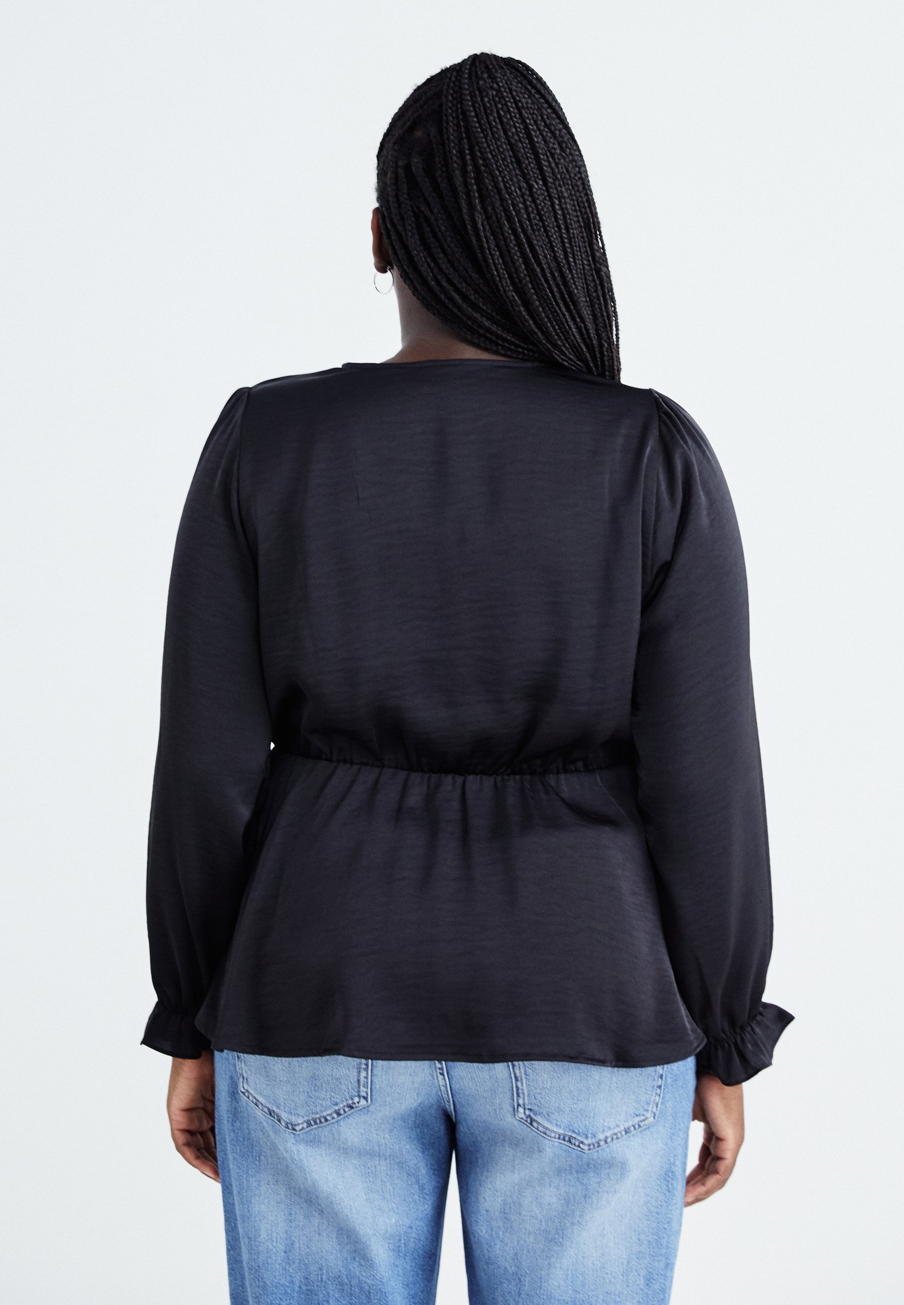 Vero Moda Curve VMCMARY SMOCK - Camicetta - nera