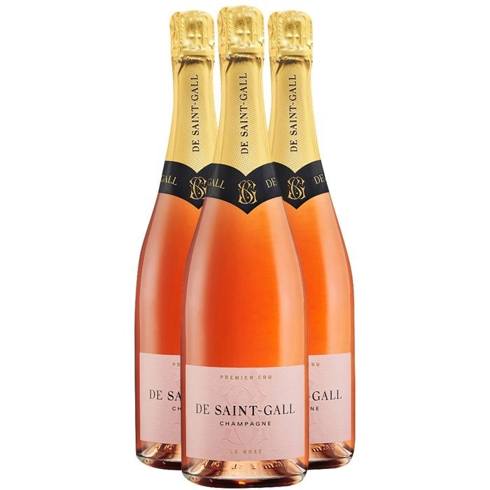 Saint-Gall Champagne Premier Cru Le Rosé Brut (3x75cl)