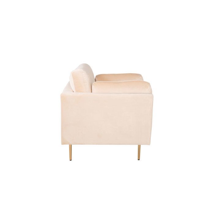 Boom Fauteuil en velours, Beige clair.