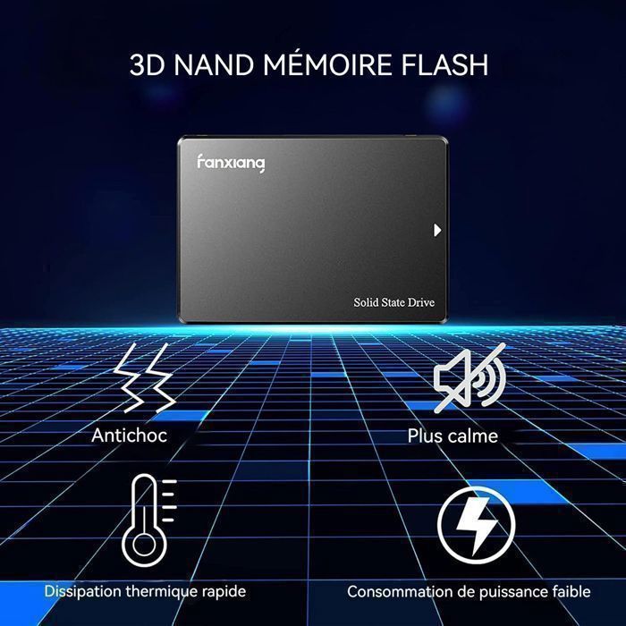 Disque SSD Interne - Fanxiang S101 Sata - SSD 500 Go - 2,5