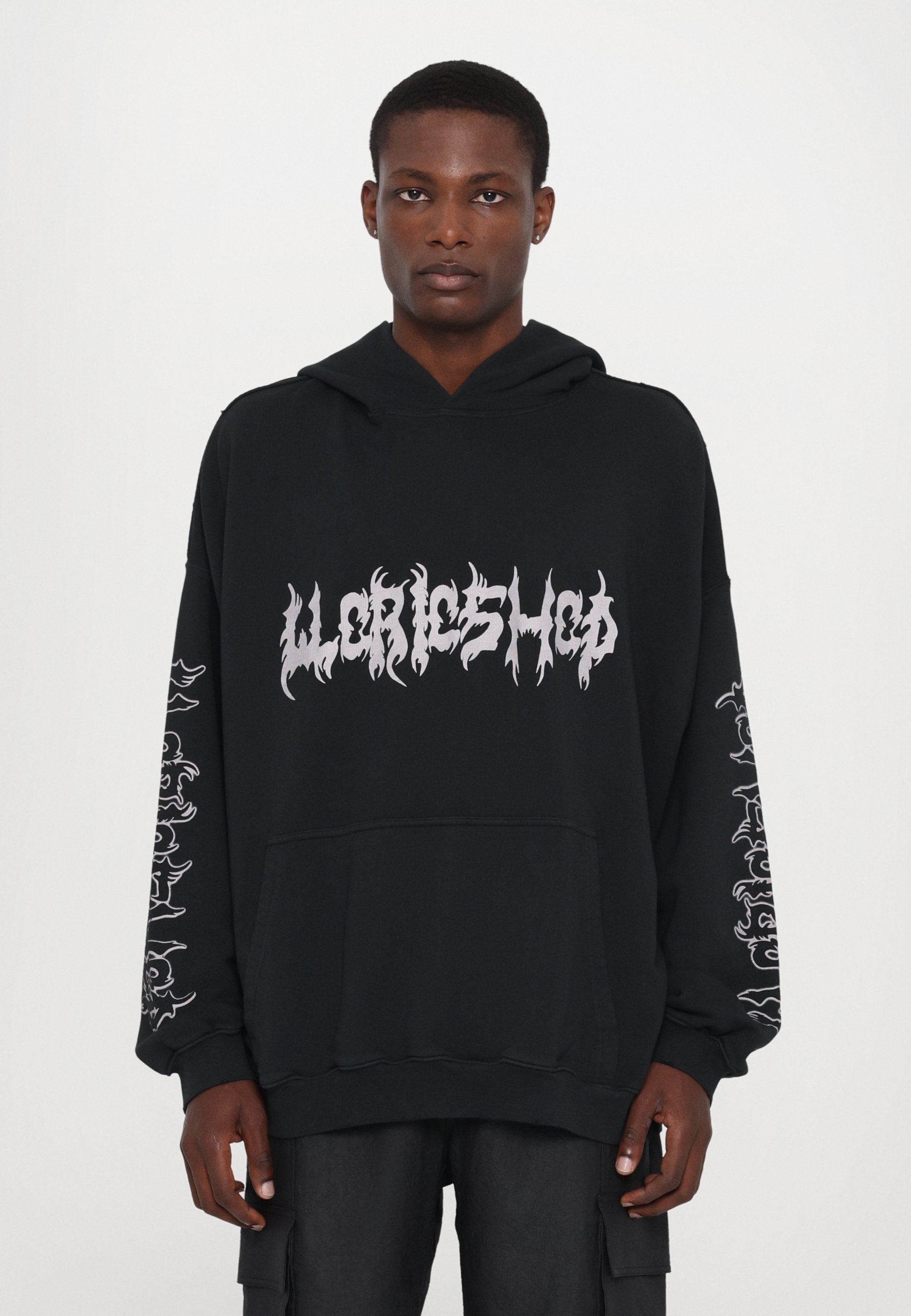 032c FAITHLESS OVERSIZED UNISEX - Sweatshirt - vervaagd zwart
