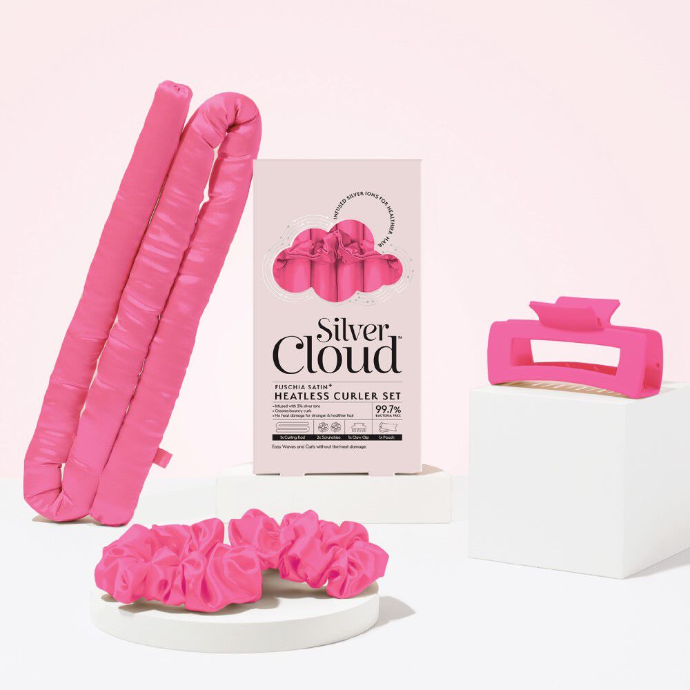 Bigoudis sans chaleur Silver Cloud Fuchsia
