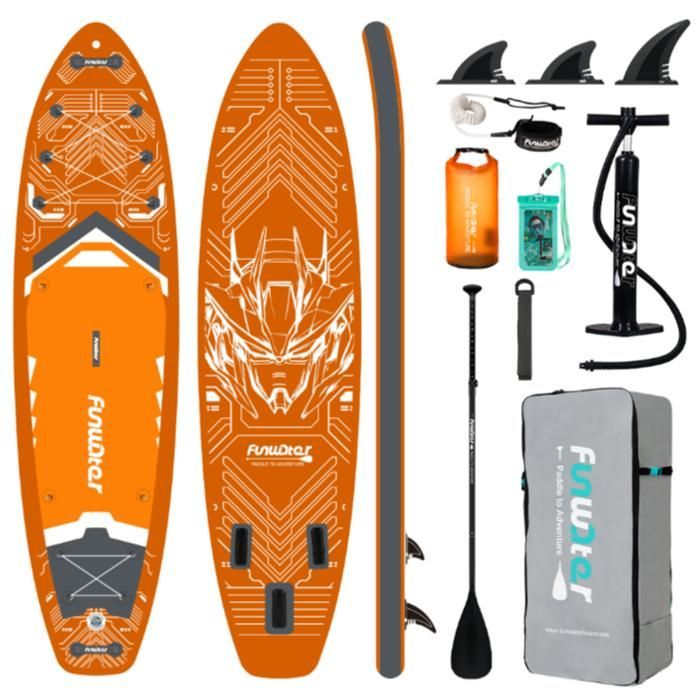 Tavola da SUP gonfiabile FunWater Stand Up, tavola da SUP antiscivolo, tavola da SUP per sport acquatici, tavola da surf, SUP
