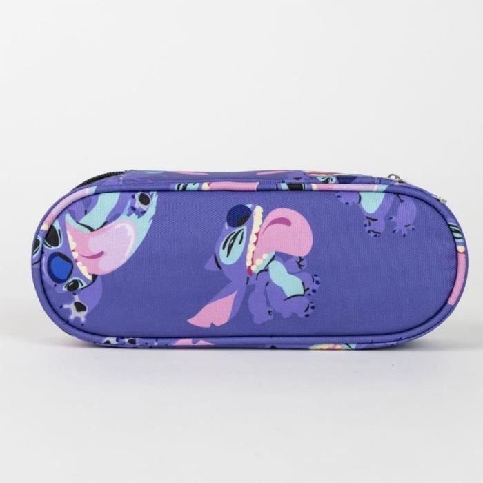 Estuche ovalado azul de Disney Stitch para lápices