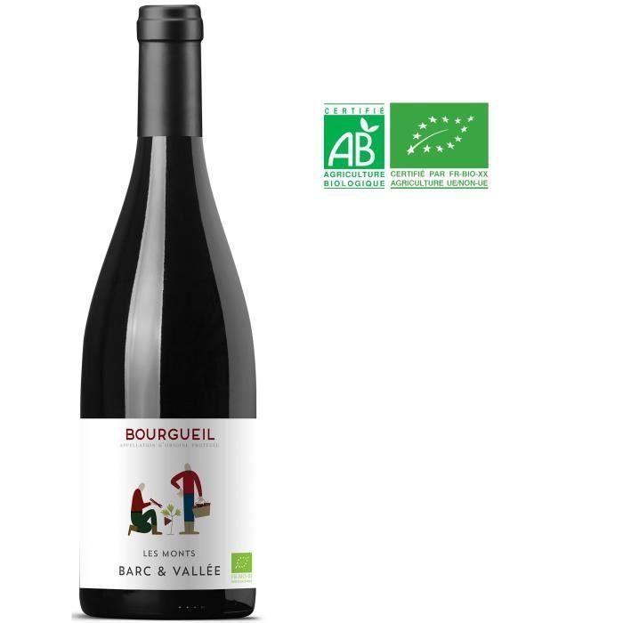 Les Monts Barc & Vallées Bourgueil - Vino Tinto Valle del Loira - Ecológico 2023