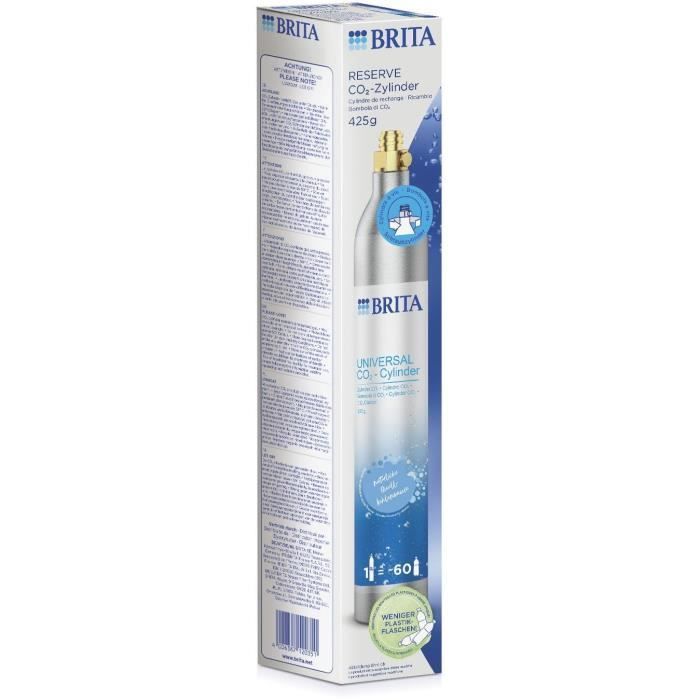 BRITA CO2-vervangingscilinder - Voor koolzuurmachines voor bruiswater - Maakt tot 60 liter bruiswater koolzuurhoudend.