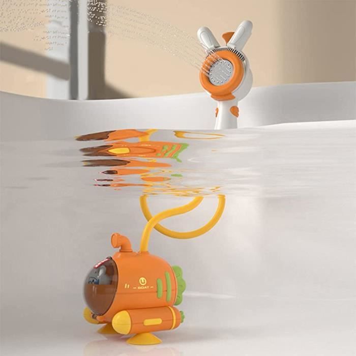 Giocattolo da bagno per neonati - AMOUNE - Giocattolo sensoriale per la doccia - ABS di alta qualità - Bianco