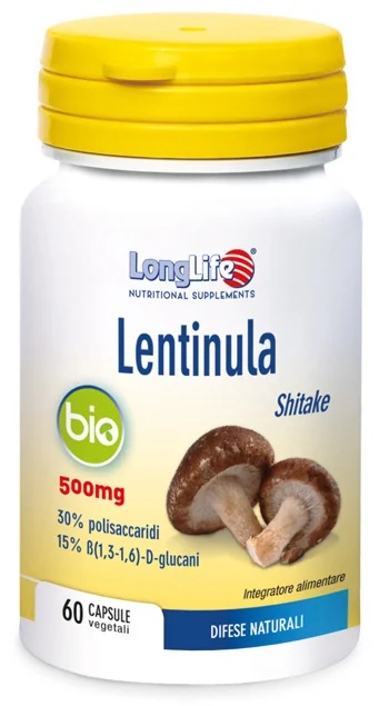 LONG LIFE LongLife Lentinula Bio Nahrungsergänzungsmittel 60 Kapseln Immunsystem