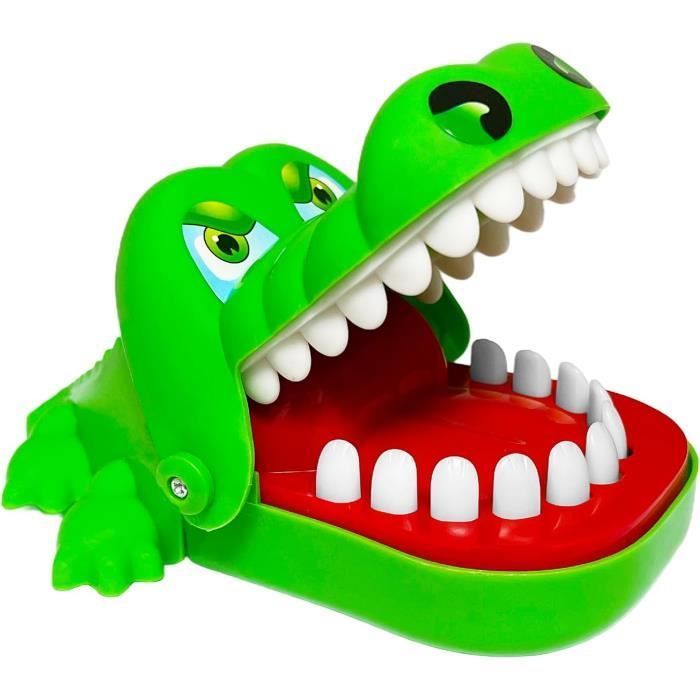 Jeu de Petites Dents de Crocodile - Crocodile Jouet - Classique Bouche Dentiste Bite Doigt Jeu de Société