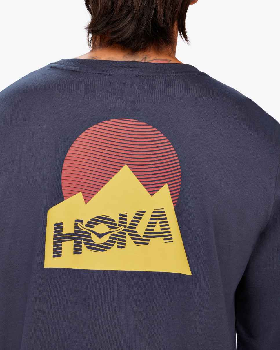 HOKA Grafisch T-shirt met lange mouwen: Ruimtevaart