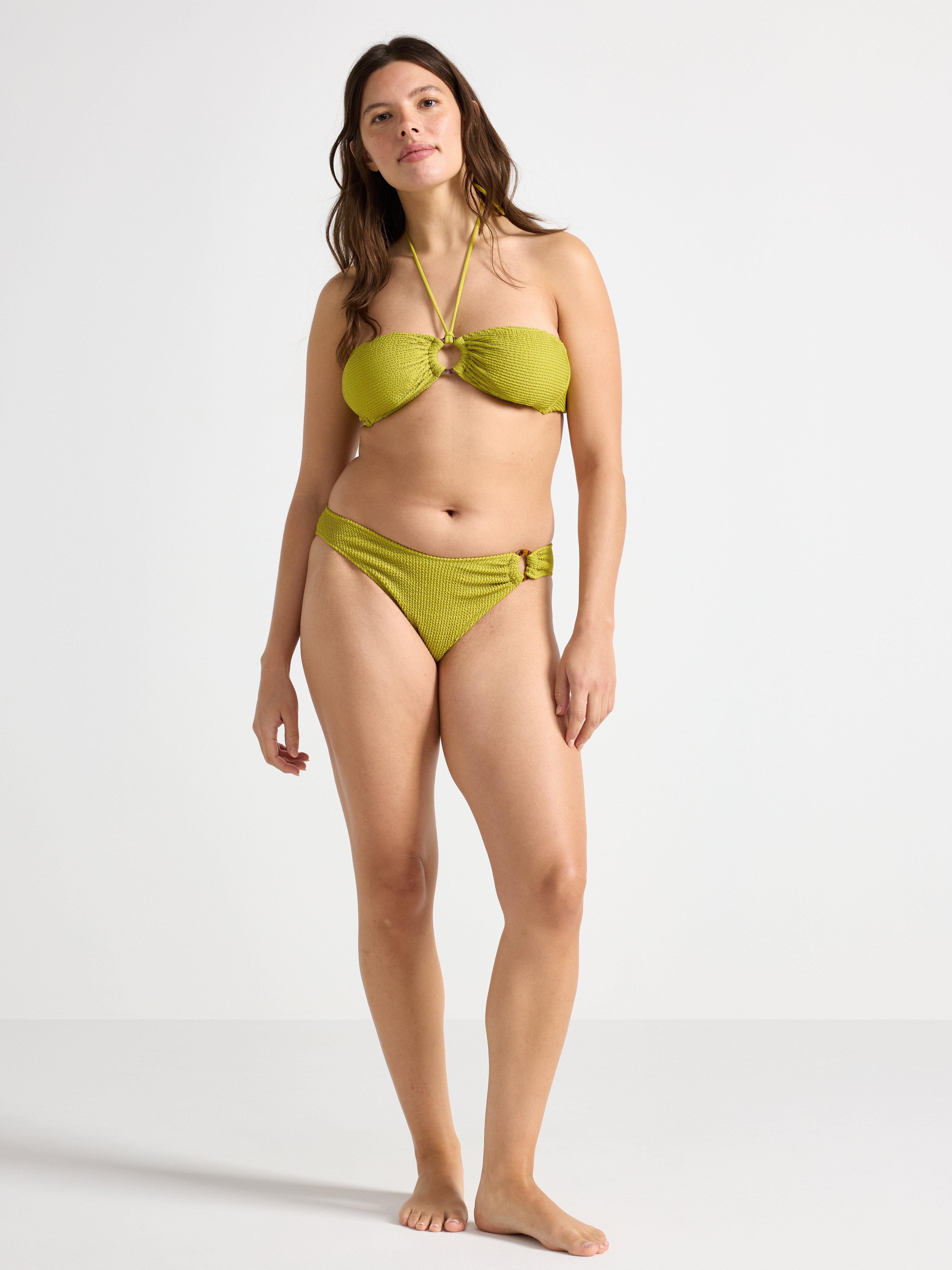 Brasiliansk krøllete bikinitruse Lys Dusty Lime
