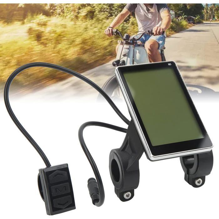 Écran Lcd De Vélo Électrique M5 E Écran De Compteur De Scooter, Panneau De Connecteur Étanche De Vélo Électrique À 6