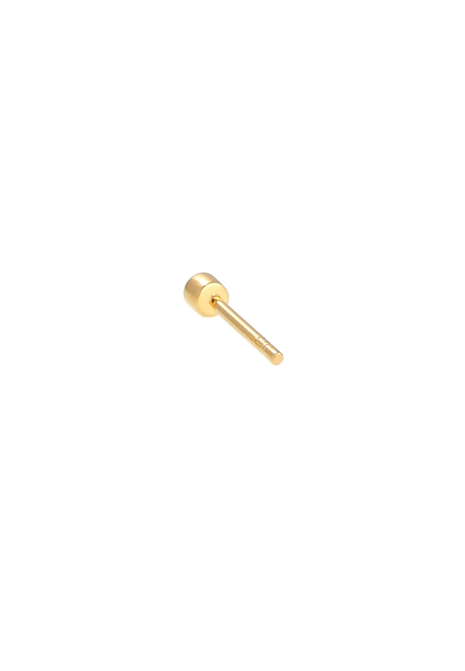 Elli Femmes clous d'oreilles Basic Rond Single Piece avec cristal en argent sterling 925