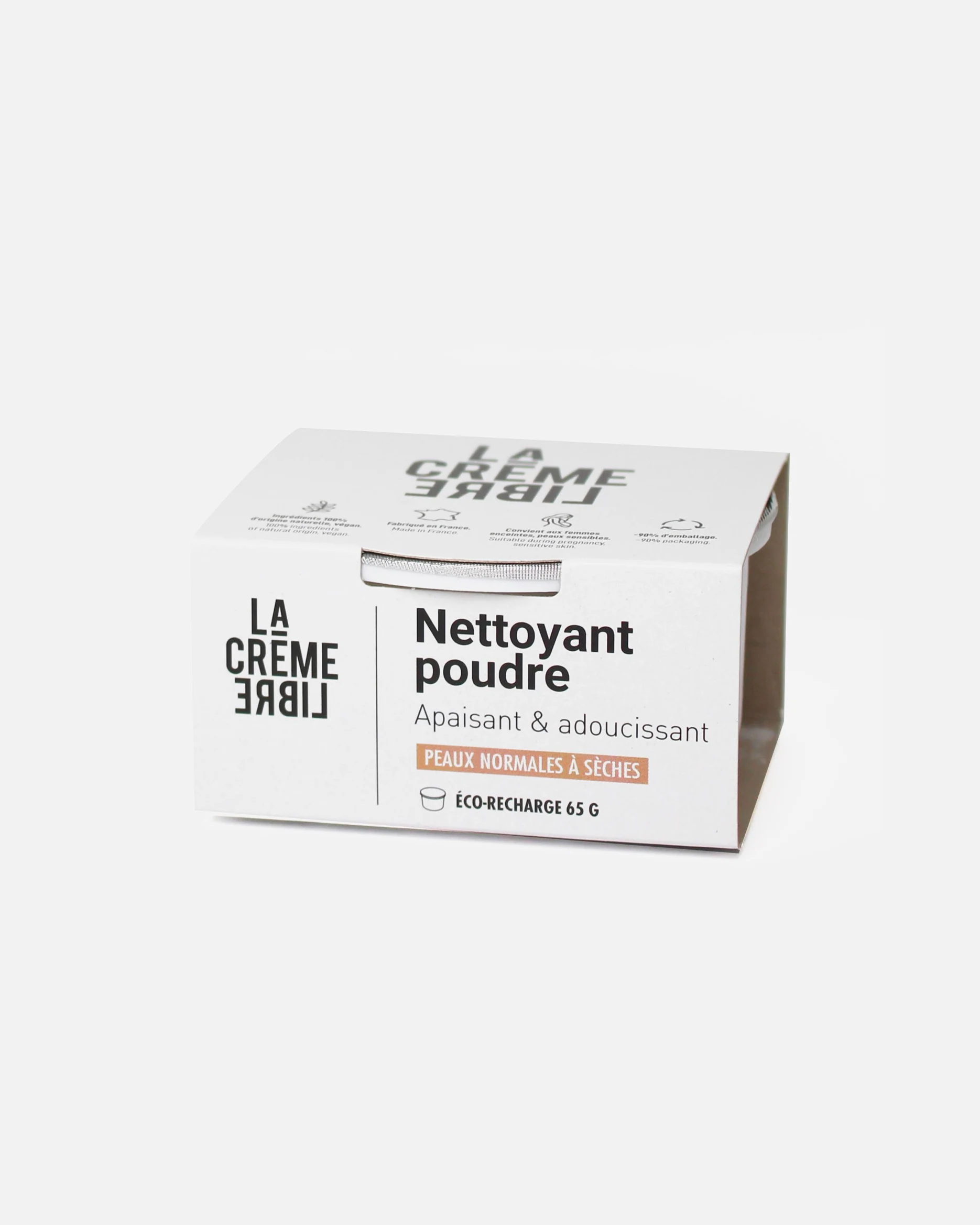 La crème libre Nettoyant Poudre Pot Terracotta