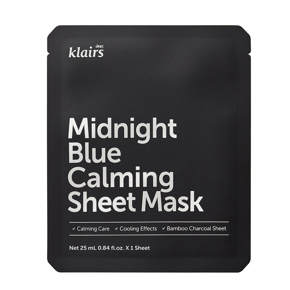 Masque en tissu apaisant Dear Klairs Midnight Blue