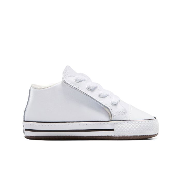 Zapatillas Converse Chuck Taylor All Star Cribster - Blancas para bebé/niño pequeño, con cordones y detalles textiles.