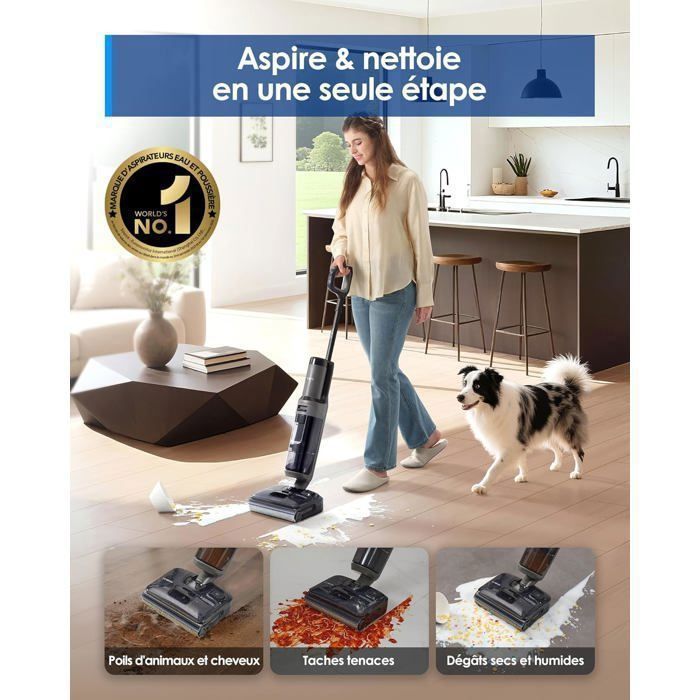 Aspirador de pó vertical TINECO Floor One i6 Stretch 40 min FlashDry