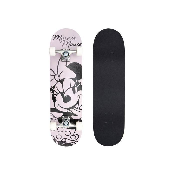 Minnie Mouse Wooden Skateboard for Teenagers, Large 79cm, Non-Slip Deck, Stable up to 80kg