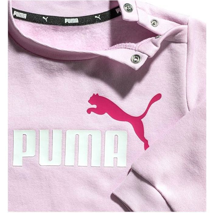 Chándal Puma rosa perla para niña