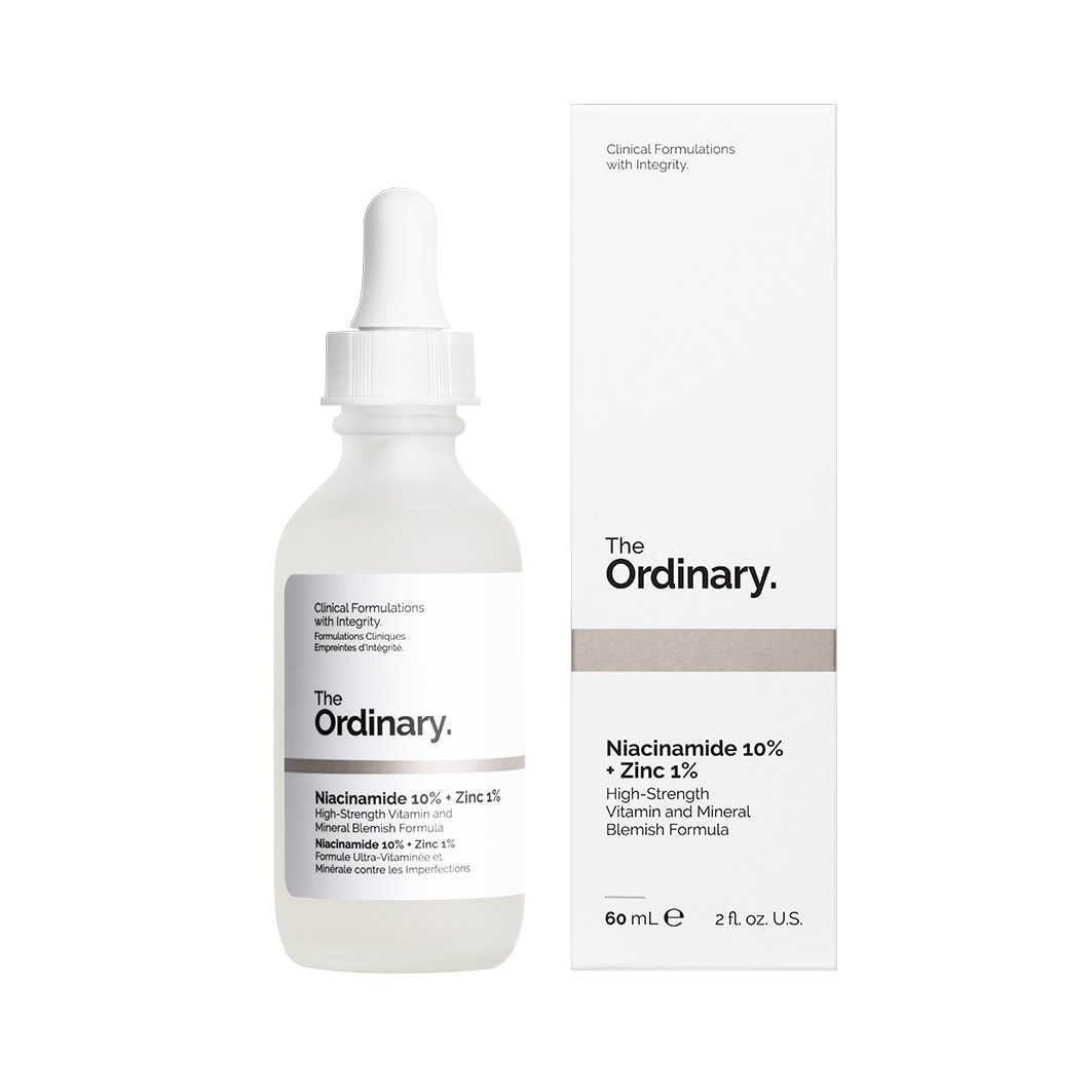 „The Ordinary“ drėkinamasis serumas nuo spuogų su niacinamidu 10 % + cinku 1 % – 30 ml