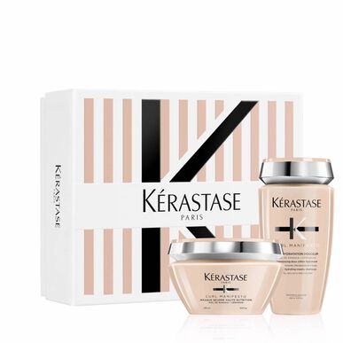 Kérastase Curl Manifesto Pack, darilni set za kopel z mehko hidratacijo, za utrjene lase, 1 kos
