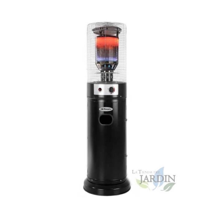 Estufa de Gas para Terraza Orbegozo - Orbegozo - Potencia Máxima: 11000 W - Altura: 1,36 m - Color: Negro