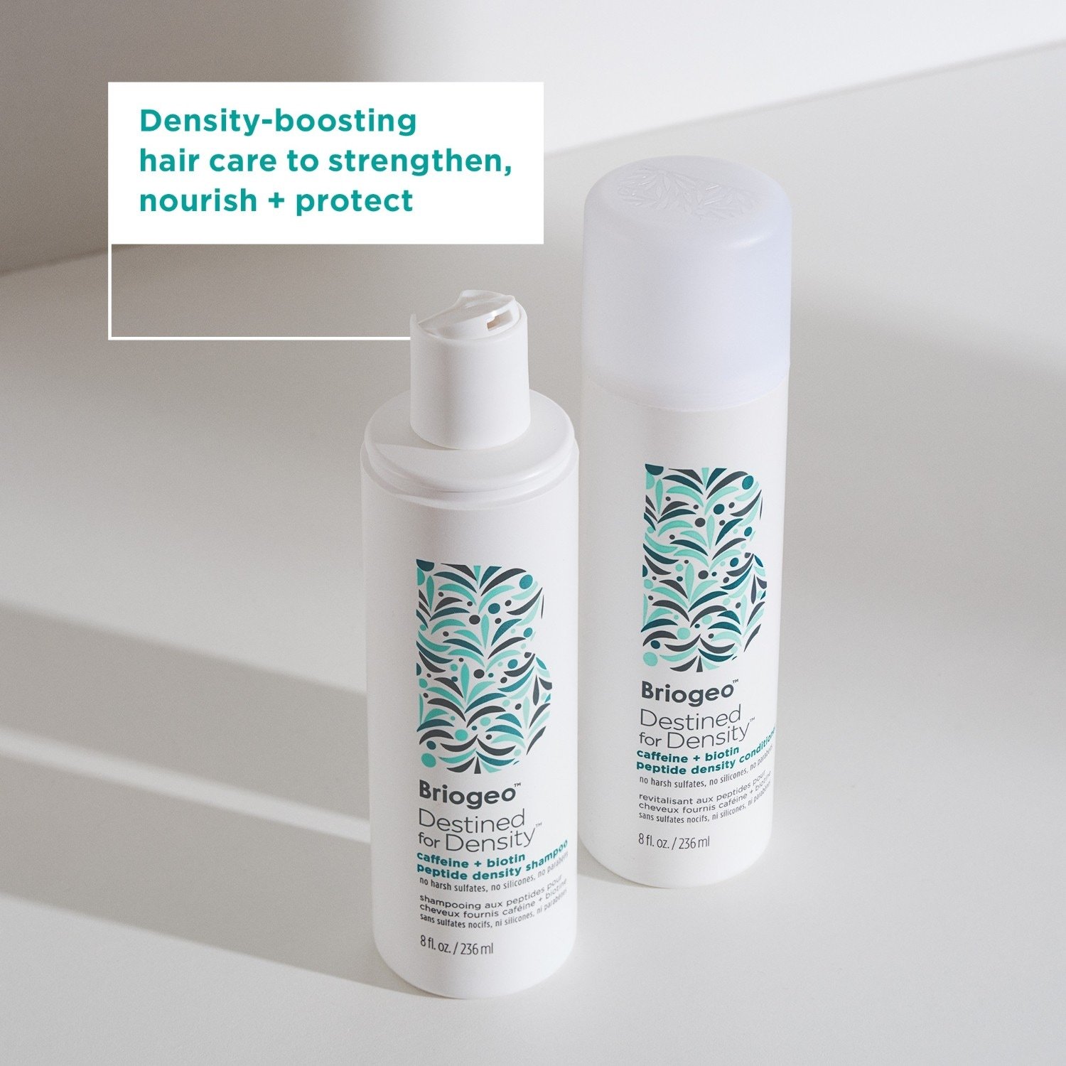 Šampón na vlasy Briogeo Destined For Density™ s kofeínom a biotínovými peptidmi – 236 ml