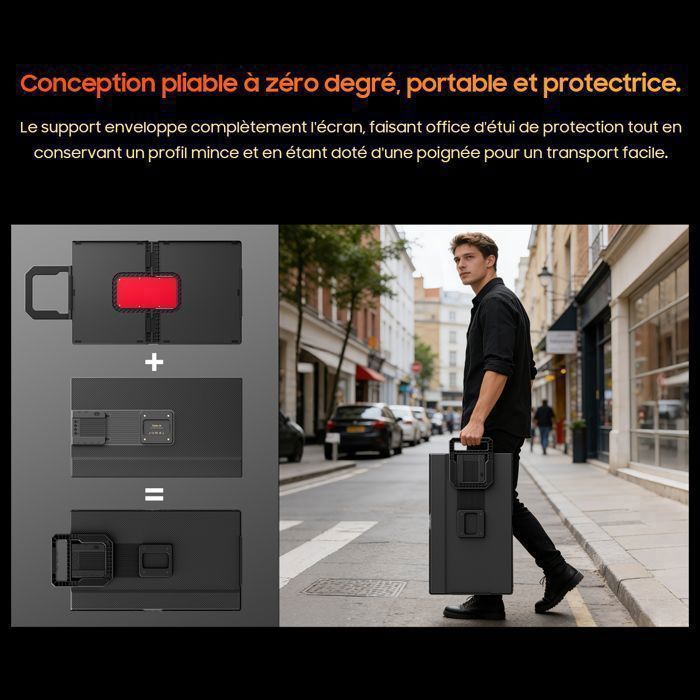 Blackview Table 10 23.8-inch Portable Monitor 1920*1080 FHD Eye Comfort IPS Screen for PC - Black