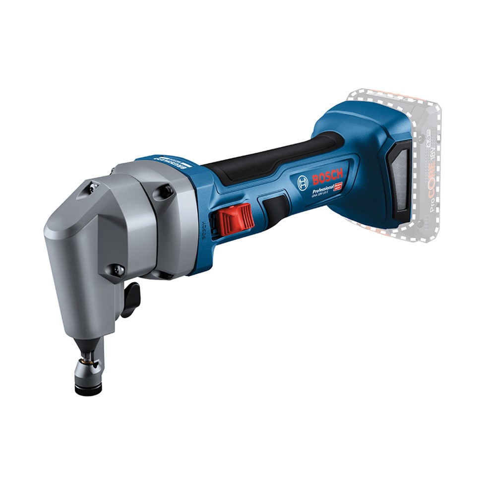 BOSCH Ronțăitoare metalică fără perii de 18 V, 1,6 mm, cu piele GNA18V16E 0.601.529.600