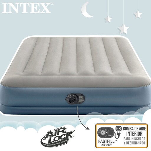 Colchón Hinchable Doble Intex Dura-beam Standard Pudestøtte Mid-rise