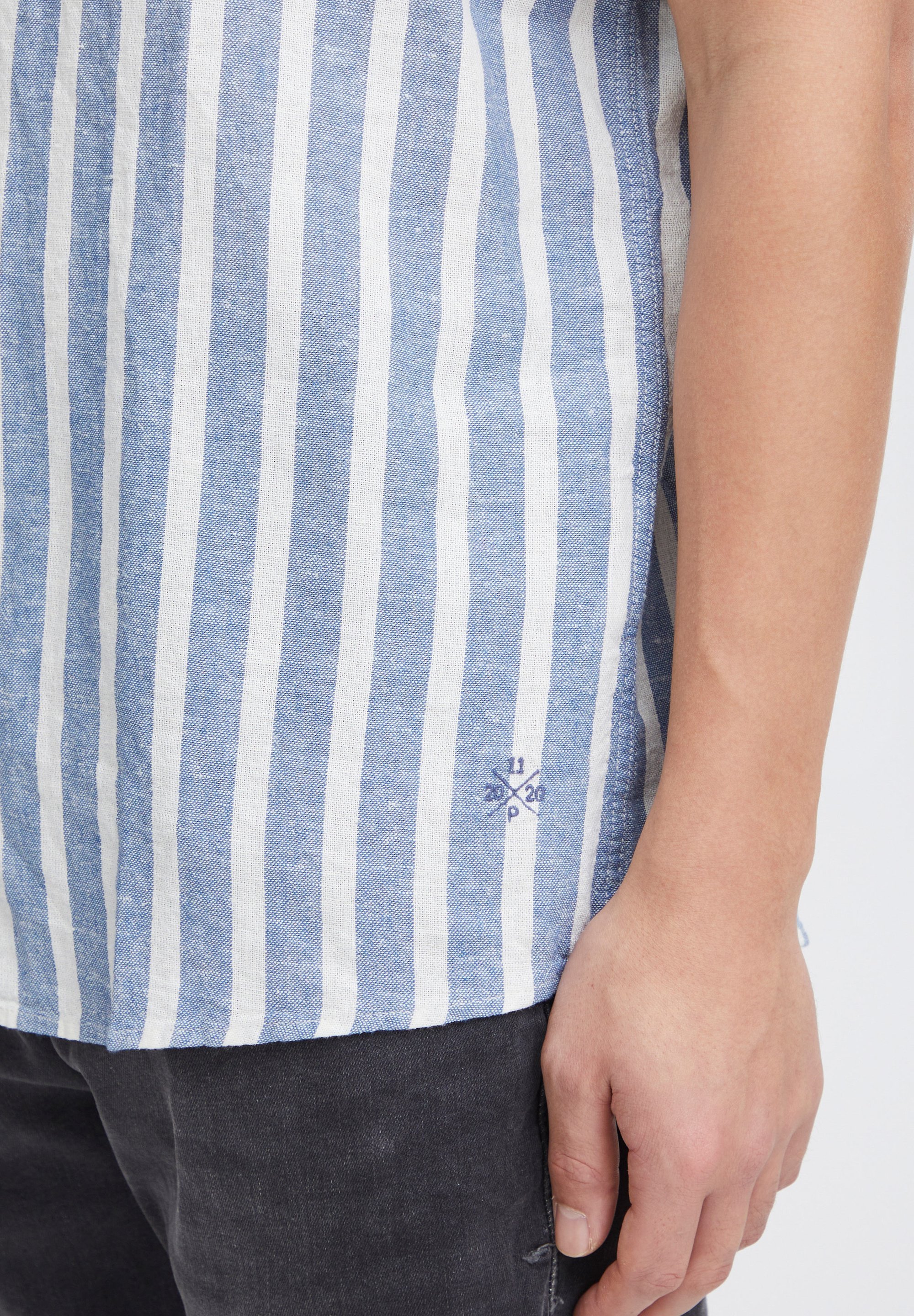 11 Project PROCHY LINEN MIX - Shirt - maanlichtblauw