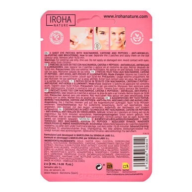 Iroha Nature Global Eye Care osvetljevalna maska 2 x 8 ml