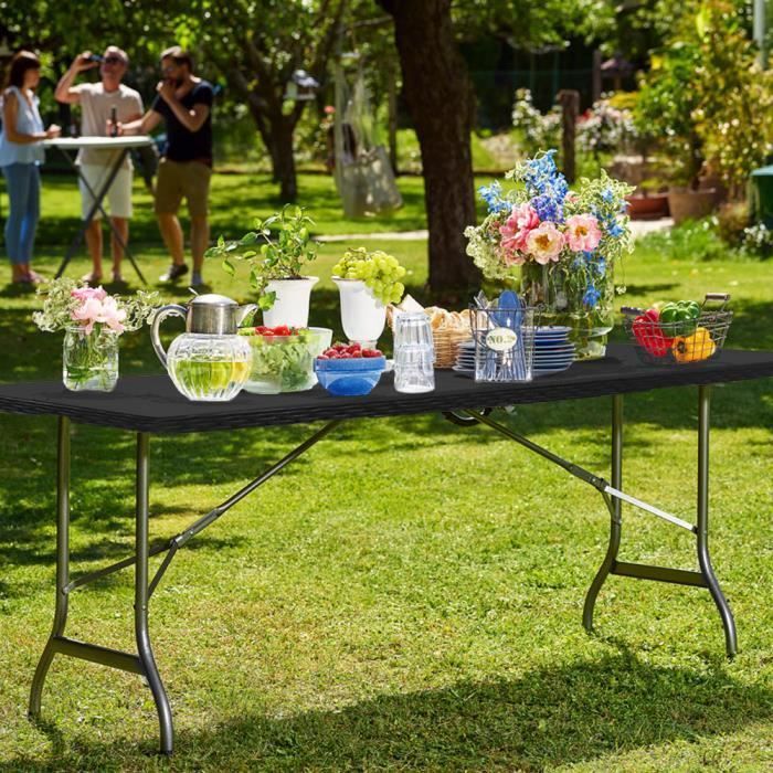 Mesa plegable Frixovel - Rectangular - 8 personas - Plástico - Exterior