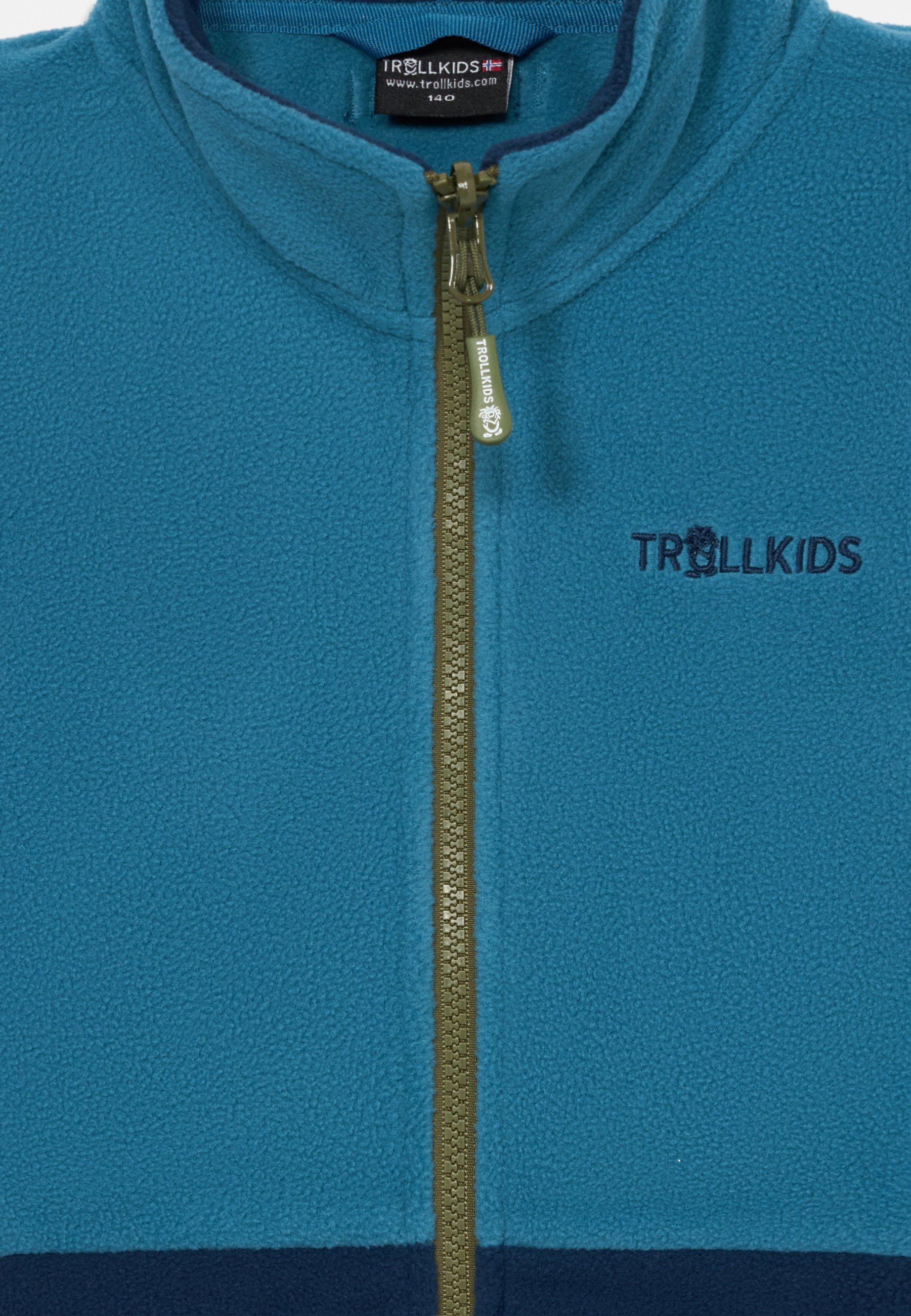 Gilet Kjerag unisexe pour enfants TROLLKIDS - Bleu marine foncé/bleu mystique/vert pin