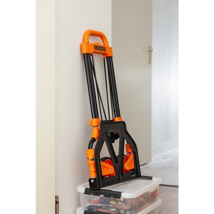 Carrello pieghevole - BLACK & DECKER - Carico massimo 65 kg - Alluminio - Impugnatura ergonomica - Compatto