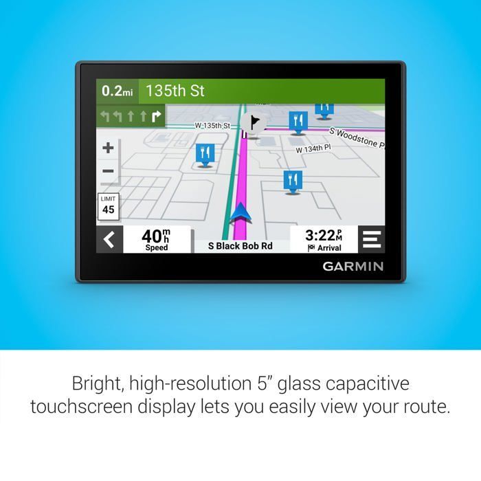 GPS auto - GARMIN - Drive 53 - Écran 5 pouces - Alertes trafic - Cartes Europe