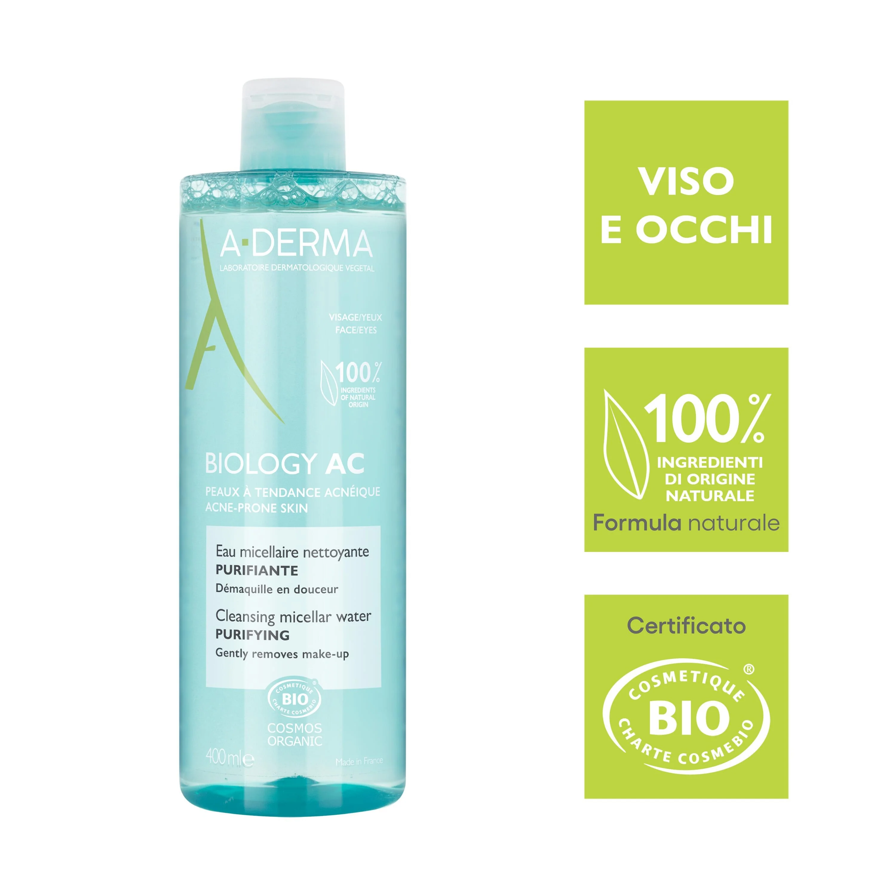 Biology AC Acqua Micellare Detergente Struccante - Acqua detergente viso