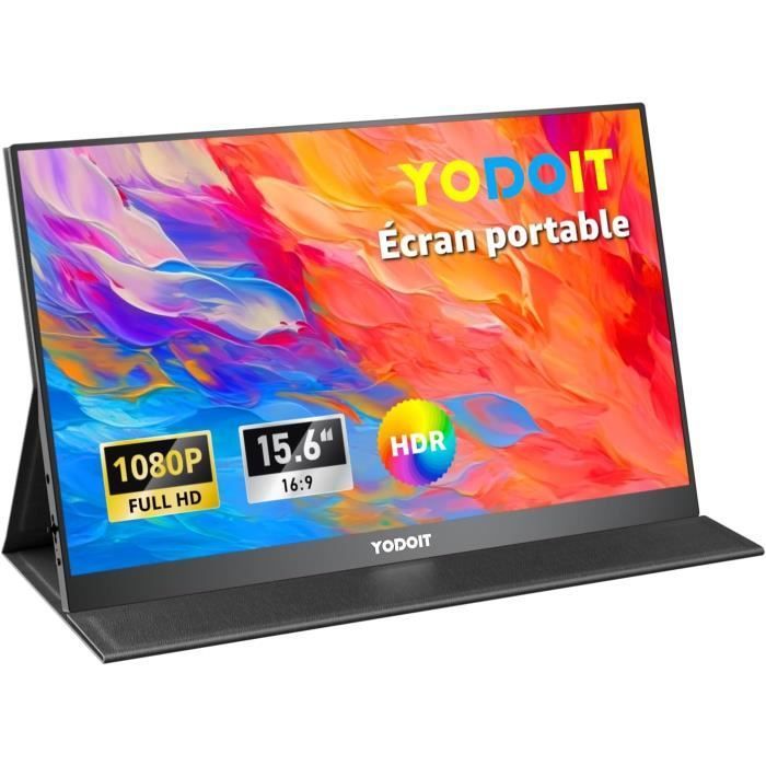 Écran Portable - Yodoit - 15,6 pouces - FHD 1920x1080 - Moniteur IPS - Haut-parleurs intégrés