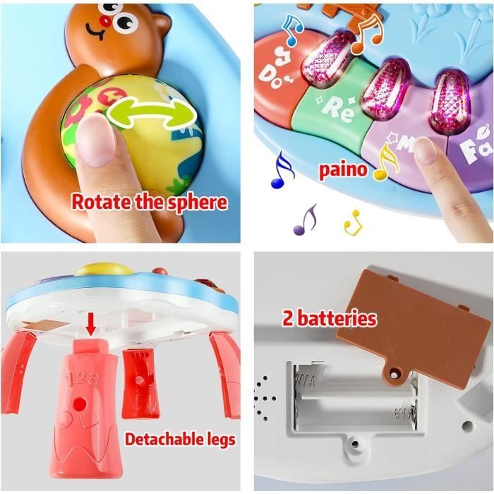 Musical Toy - Activity Table - Light and Sound - Auditory Development - For Babies 2-4 Years