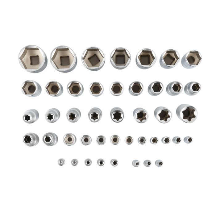 108-Piece Socket Wrench Set with Ratchet Case - Repair Tools