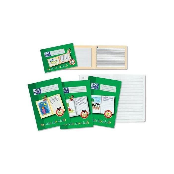 Cahier d'écriture - OXFORD - Geschichtenheft - DIN A4 - 16 feuilles - 90 g/m²
