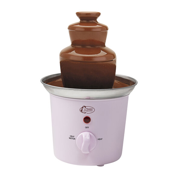 Fondue de ciocolată, roz