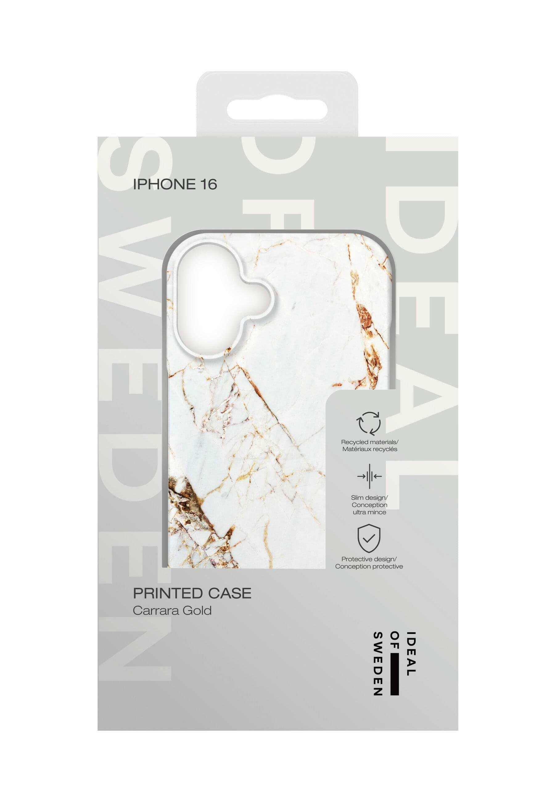 Coque iDeal of Sweden imprimée pour iPhone 16 - blanche